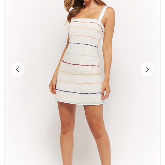 rainbow striped dress forever 21